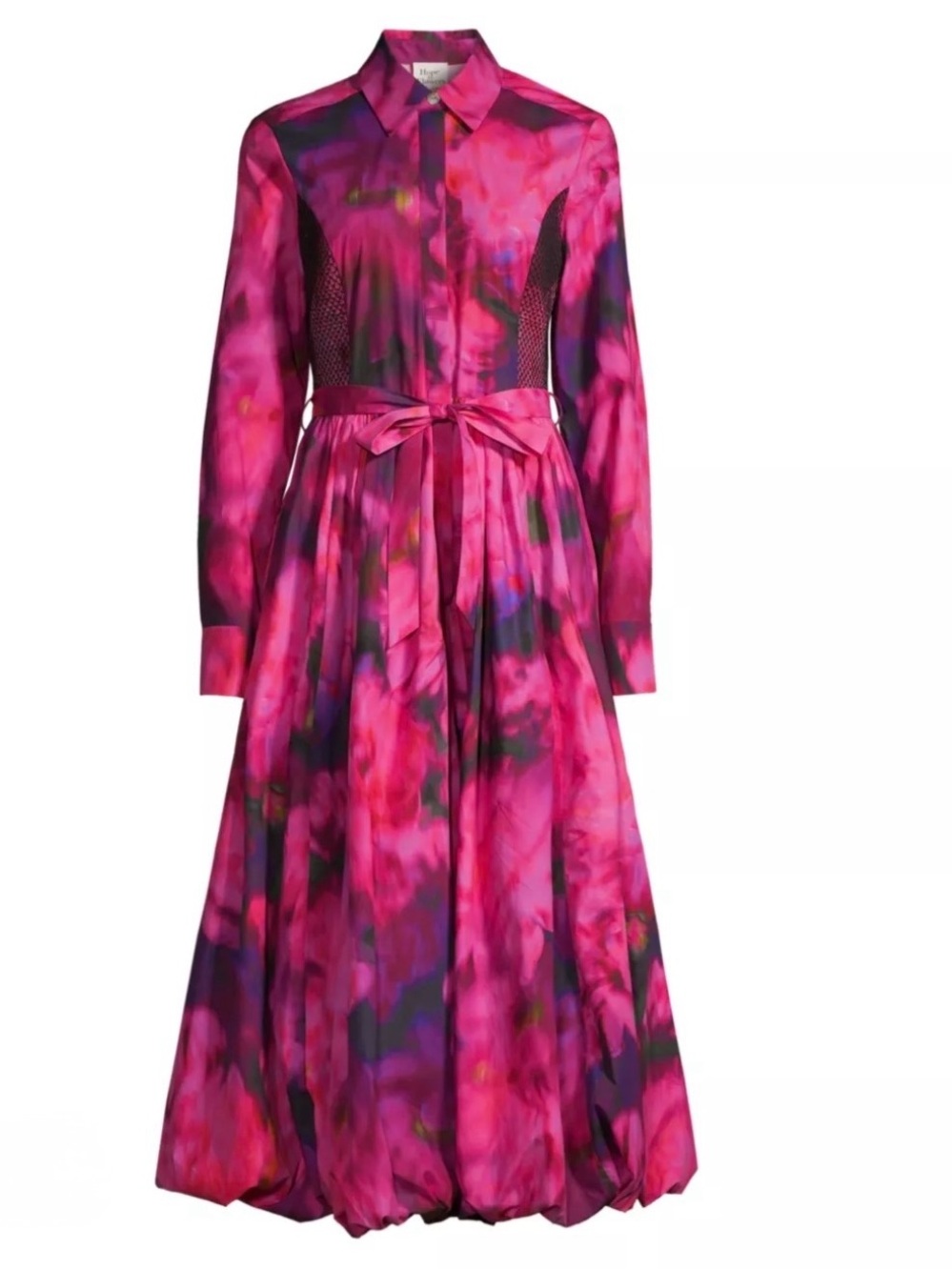 Hope For Flowers Bubble Abstract Bubble Floral Midi Dress